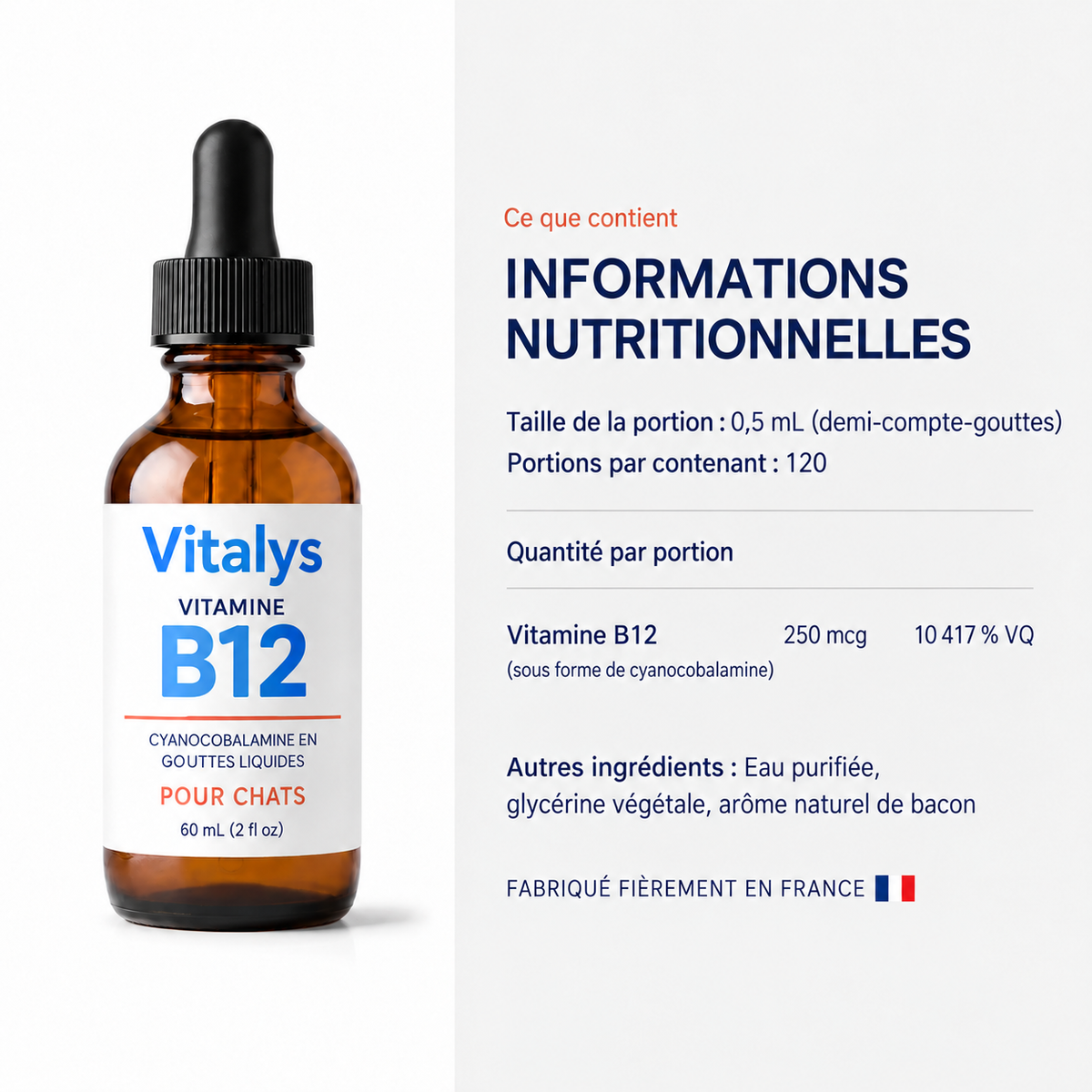 Vitalys™ – Gouttes de vitamine B12 pour chat