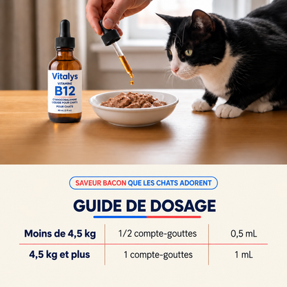 Vitalys™ – Gouttes de vitamine B12 pour chat